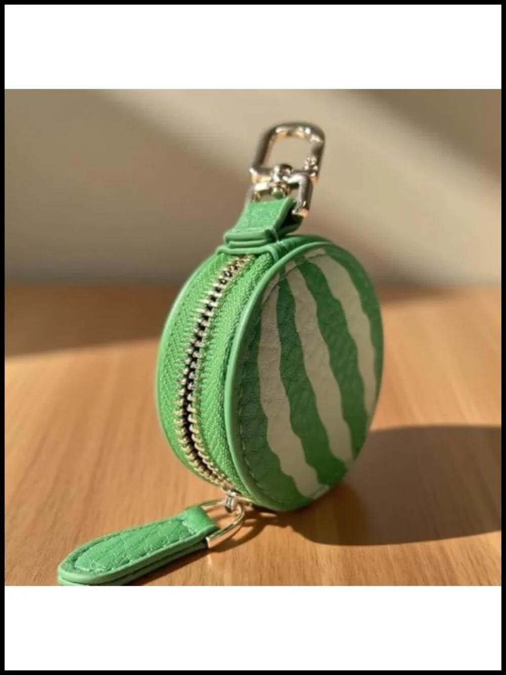 Fruit Coin Purse Mini Leather Change Purse Cherry Bag Charm Keychain with 3D